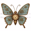 10 Steampunk Butterfly PNGs | Printable Digital Download for Scrapbooking & Journals