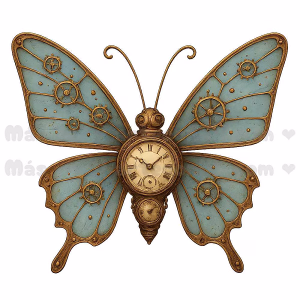 10 Steampunk Butterfly PNGs | Printable Digital Download for Scrapbooking & Journals