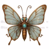 10 Steampunk Butterfly PNGs | Printable Digital Download for Scrapbooking & Journals