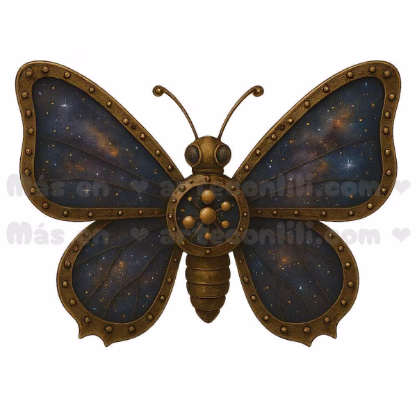 10 Steampunk Butterfly PNGs | Printable Digital Download for Scrapbooking & Journals