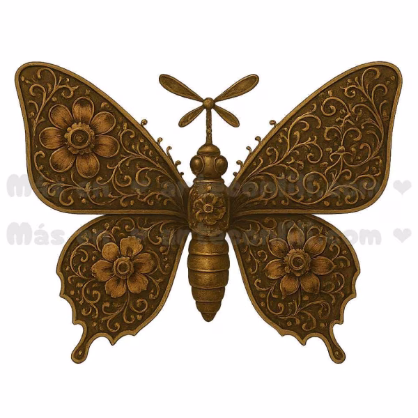10 Steampunk Butterfly PNGs | Printable Digital Download for Scrapbooking & Journals