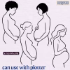 24 Floral Pregnant Woman PNG & SVG Clipart | Instant Download for Scrapbooking & Baby Showers