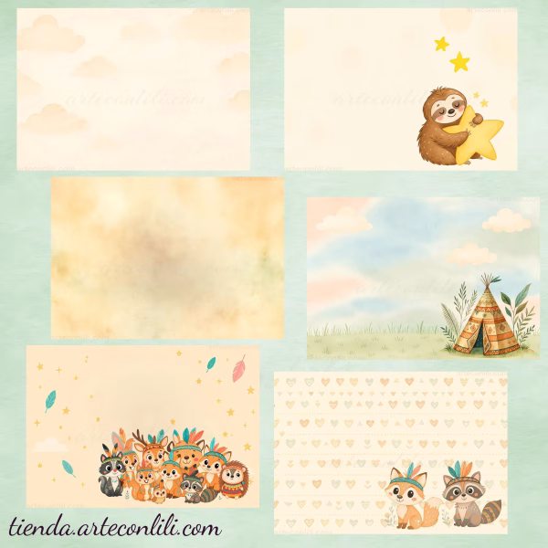 52 Printable Scrapbook Papers | Instant Download for Kids' Projects