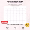 Free Monthly Marketing Calendar Planner - Letter-Size-12-December