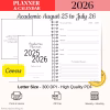Free Academic Planner 2025–2026 PDF cover – printable US Letter Monday start