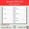 Printable 2025 Weekly Agenda | Instant Download Planner Spanish - A5 Format