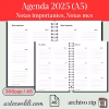 Printable 2025 Weekly Agenda | Instant Download Planner Spanish - A5 Format