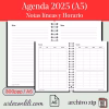 Printable 2025 Weekly Agenda | Instant Download Planner Spanish - A5 Format
