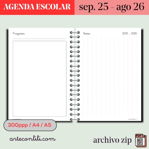 Printable School Planner 2025-2026 | Instant Download for Students