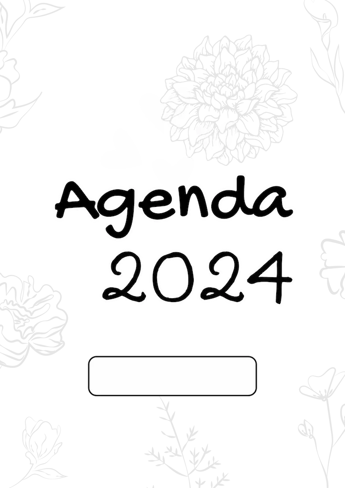 Cover Agenda 2024 Spanish Flower