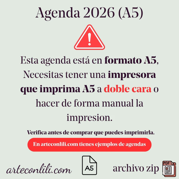 Printable 2026 Weekly Planner Spanish | Digital Download A4/A5 | Instant Access