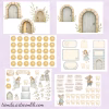 Printable Tooth Fairy Album | Digital Download Scrapbook Paper