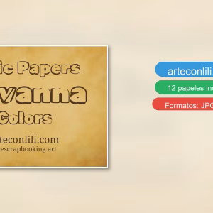 Savanna beige solid scrapbook paper A3 horizontal free printable