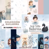 Cute Little Ballerina Printable Scrapbook Paper | Digital Download