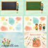 Printable Scrapbook Paper for School | Digital Download Collection