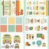 Printable Scrapbook Paper for School | Digital Download Collection