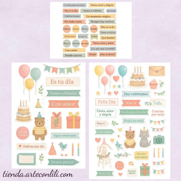 Celebrate Beautifully: 26 Printable Scrapbook Papers for Birthdays | Instant Digital Download