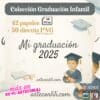 Printable Graduation Scrapbook Paper & Die Cuts | Instant Download