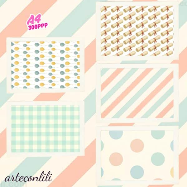 Printable Graduation Scrapbook Paper & Die Cuts | Instant Download