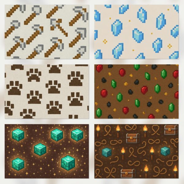 Colorful Pixelated Scrapbook Paper | Instant Download for Planners