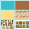 Colorful Pixelated Scrapbook Paper | Instant Download for Planners
