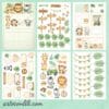 Printable Safari Sweet Collection | 36 Digital Scrapbook Papers for Kids
