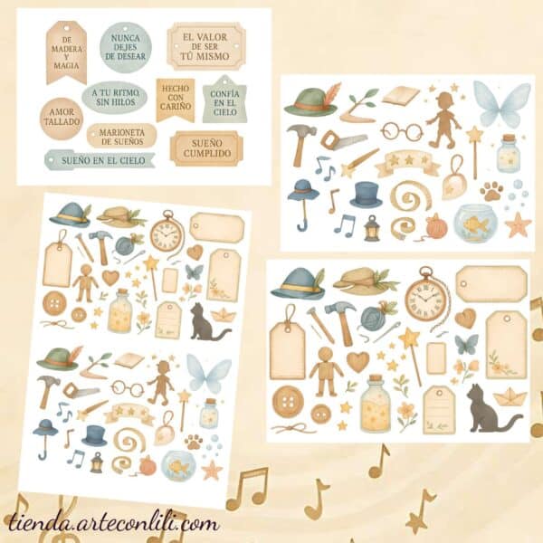 Enchanting Wood-Themed Printable Scrapbook Paper – 41 Instant Download Designs