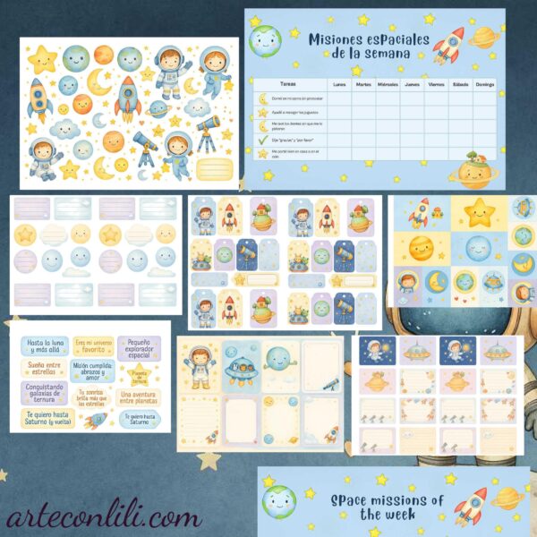 Printable Scrapbook Paper Collection for Kids – 60 Digital Downloads | Instant Download for Planners & Journals