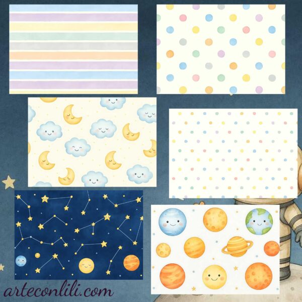 Printable Scrapbook Paper Collection for Kids – 60 Digital Downloads | Instant Download for Planners & Journals