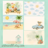 Printable Summer Scrapbook Paper – 45 Digital Downloads for Planners & Journals