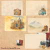 Printable Vintage Travel Scrapbook Paper Pack | Instant Download