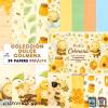 Dulce Colmena – Printable Bee Scrapbook Paper | Digital Download
