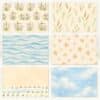 Coastal Escape Digital Kit | Printable Scrapbook Paper for Journals & Planners