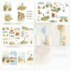 Coastal Escape Digital Kit | Printable Scrapbook Paper for Journals & Planners