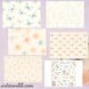 Flower Whispers - Vintage Floral Printable Scrapbook Paper | Instant Download