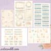 Flower Whispers - Vintage Floral Printable Scrapbook Paper | Instant Download