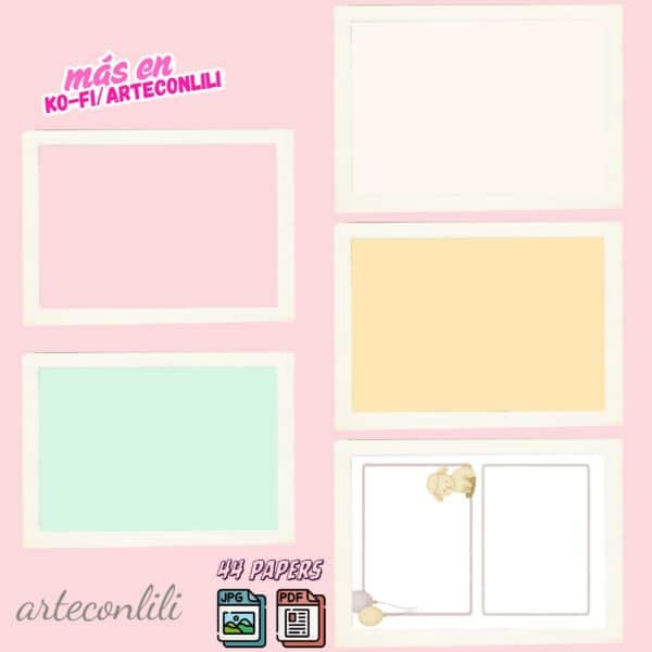 Printable Baby Girl Scrapbook Paper Kit | Instant Download 44 Designs