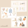 Printable Wedding Scrapbook Paper Kit Spanish – Instant Download for Planners & Journals