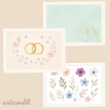 Printable Wedding Scrapbook Paper Kit Spanish – Instant Download for Planners & Journals