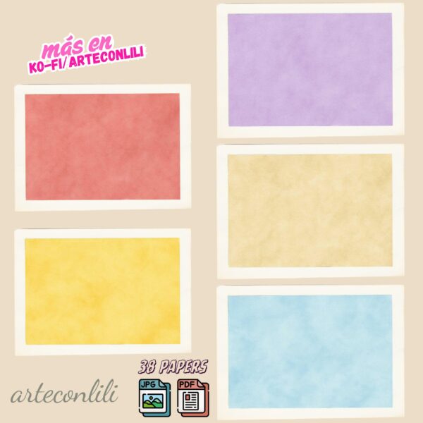 Printable Scrapbook Paper Kit - Camino de Santiago Digital Download for Journals & Planners