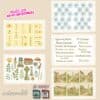 Printable Scrapbook Paper Kit - Camino de Santiago Digital Download for Journals & Planners