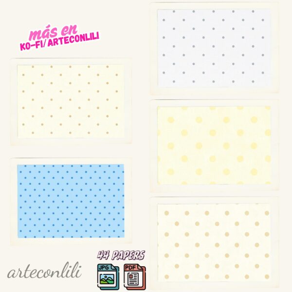 Printable Scrapbook Paper for Baby Boy | 44 Digital Downloads