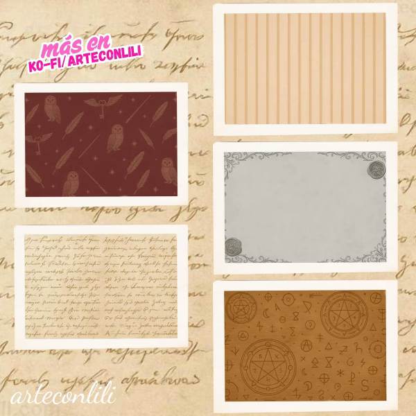 Magical School Kit | Printable Scrapbook Paper & Cliparts | Instant Download