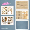 Magical School Kit | Printable Scrapbook Paper & Cliparts | Instant Download