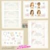 Printable Communion Scrapbook Paper Kit | Instant Download for Girls