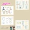 Nautical First Communion Printable Scrapbook Paper | Instant Download