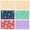 51 Printable Scrapbook Papers – Cute Monsters Collection | Instant Download