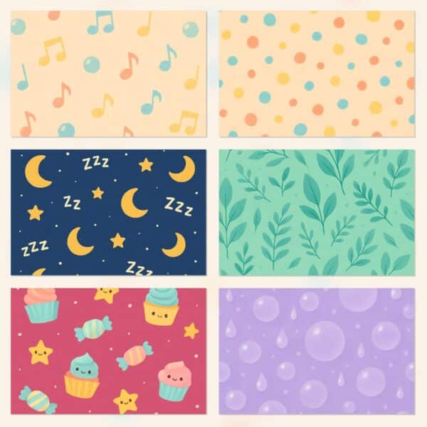 51 Printable Scrapbook Papers – Cute Monsters Collection | Instant Download