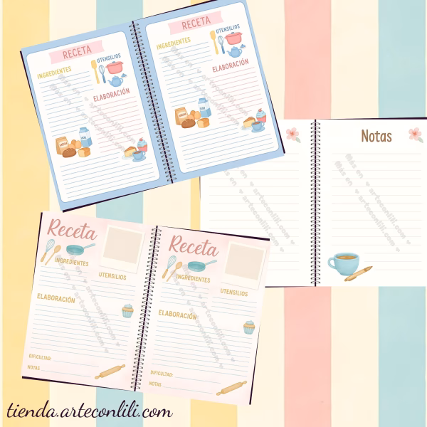 Printable Scrapbook Paper for Kitchen | Instant Download 37 Designs