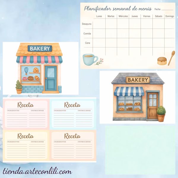 Printable Scrapbook Paper for Kitchen | Instant Download 37 Designs